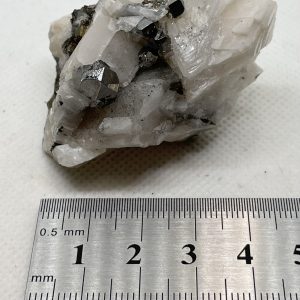 Carrollite on Calcite - Congo