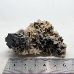 Galena on Calcite - Tri State