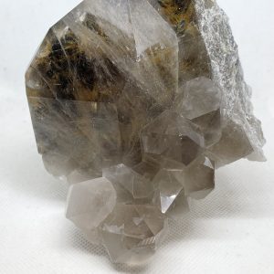 Smoky Quartz with Rutile Inclusions & Hematite - Brazil
