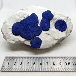 Azurite “Sun” on Kaolin - Malbunka Copper Mine