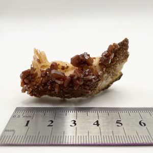 Vanadinite on Barite - Mibladen
