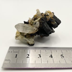 Babingtonite on Prehnite & Quartz Hongquizhen Quarry