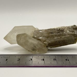 Quartz on Danburite - Aurora Mine