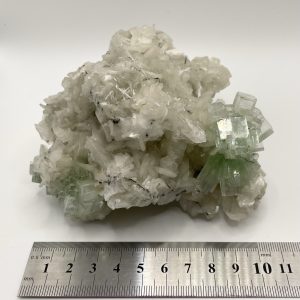 Green “Disco Ball” Apophyllite on Stilbite - Rahuri
