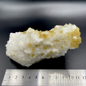 Barite on Quartz - Xikuangshan Mine China